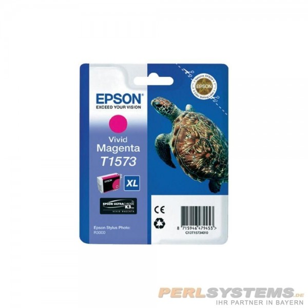 Epson Tintenpatrone T1573 XL Magenta für Epson Stylus Photo R3000