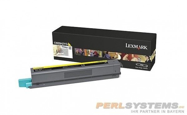 Lexmark C925H2YG Toner Yellow LCCP Tonerpatrone Lexmark C925de Lexmark C925dte