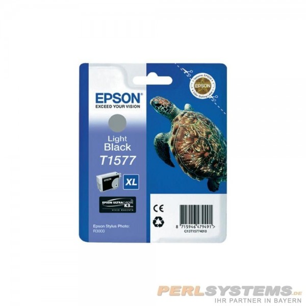 Epson Tintenpatrone T1577 XL Light Black für Epson Stylus Photo R3000