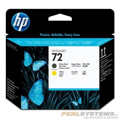 HP 72 Druckkopf Schwarz matt + Gelb HP DesignJet T700 T790 T1100 T1200 T2300 C9384A