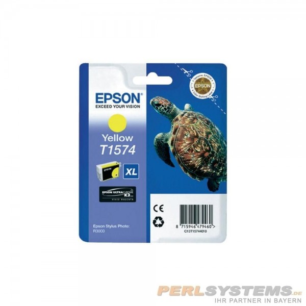 Epson Tintenpatrone T1574 XL Yellow für Epson Stylus Photo R3000